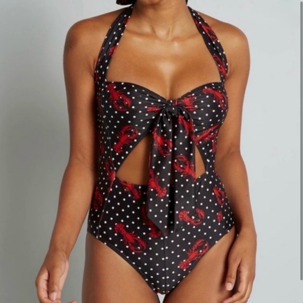 ModCloth x Collectif The Elvira one piece swimsuit NWT